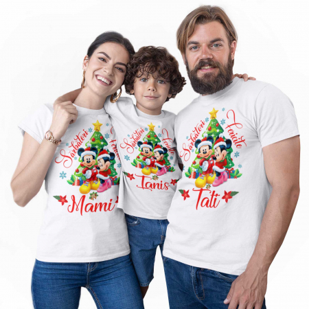 CRACIUN - Set 3 tricouri personalizate Sarbatori fericite