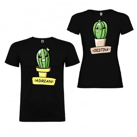 Set tricouri cuplu  Cactus cu nume [1]