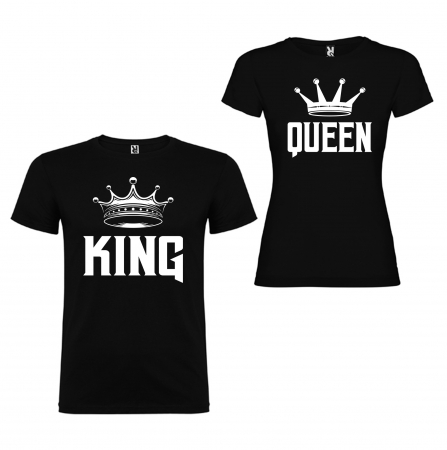 Set Tricouri Cuplu King ,Queen Coroana [3]