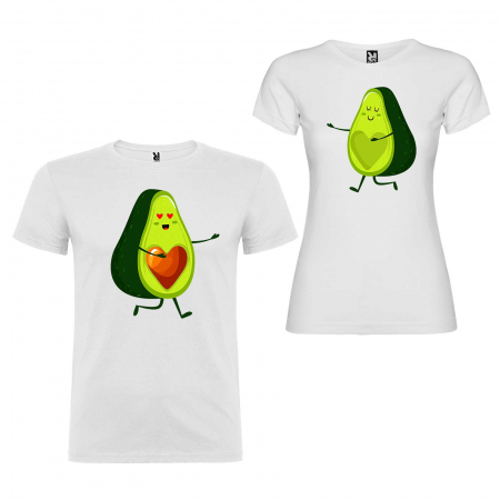 Set tricouri Cuplu Avocado [2]