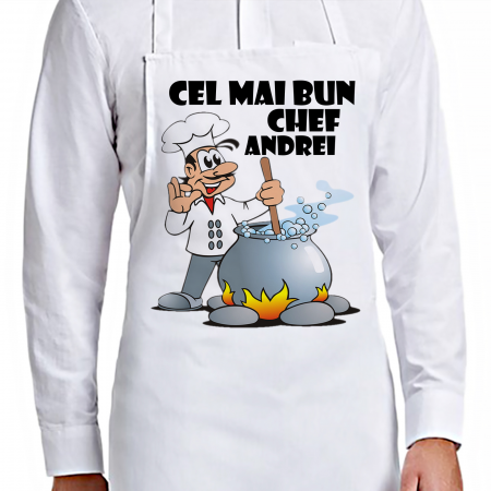 Sorturi personalizate - Sort Personalizat Cel mai bun Chef cu nume ilustratie