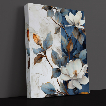 Tablouri Canvas Art - Tablou Canvas Art Watercolor Floare Alba 60 x 40 cm