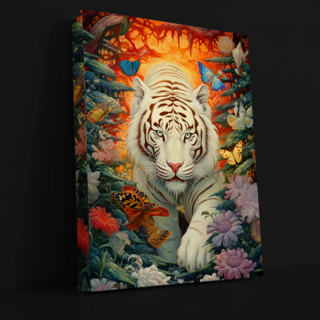 Tablouri Canvas Art - Tablou Canvas Art Watercolor Tiger 60 x 40 cm
