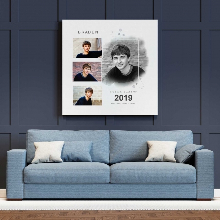 Tablouri Canvas - Tablou Canvas personalizat colaj de 4 poze Absolvire