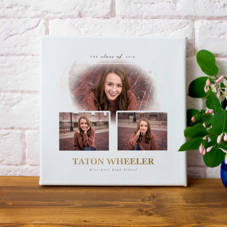 Tablouri Canvas - Tablou Canvas personalizat colaj de 3 poze Absolvire