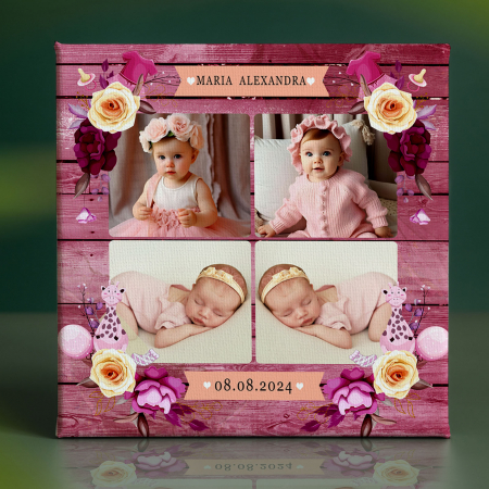 Tablouri Canvas - Tablou Canvas personalizat colaj de 4 poze