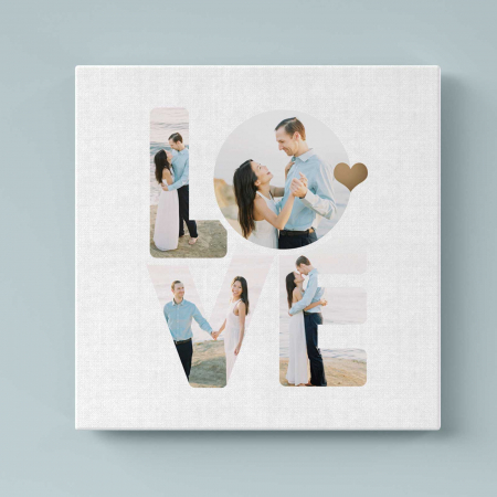 Tablouri Canvas - Tablou Canvas personalizat colaj de 4 poze Love
