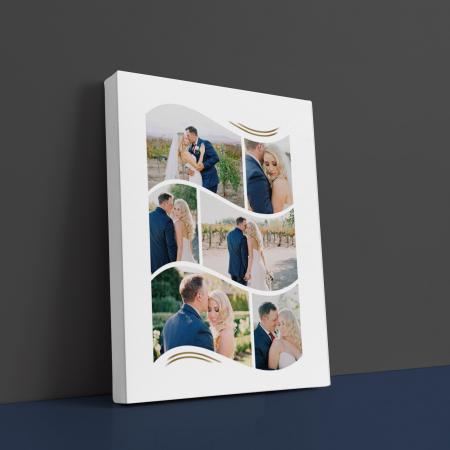 Tablouri Canvas - Tablou Canvas personalizat colaj de 6 poze curbate Miri