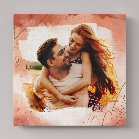 Tablouri Canvas - Tablou canvas personalizat cu poza watercolor