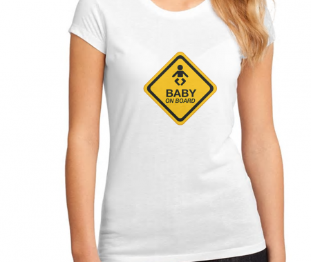 Tricouri de Gravide - Tricou BABY ON BOARD