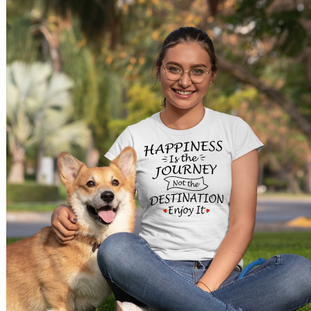 Tricou HAPPINESS IS THE JOURNEY NOT THE DESTINATION ENJOY IT [3]