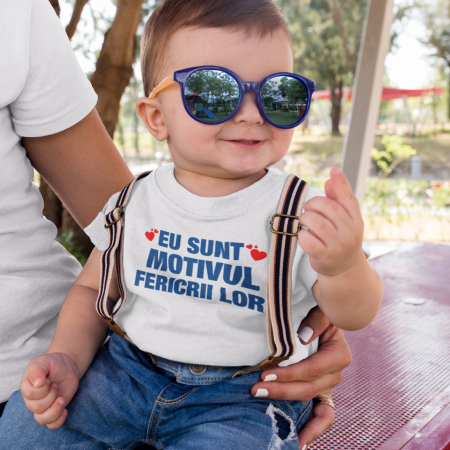 Tricou de copii eu sunt motivul fericirii lor