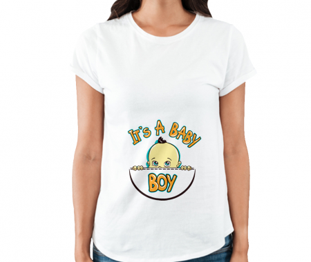 Tricouri de Gravide - Tricou ITS A BABY BOY GIRL