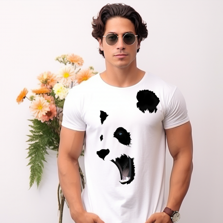 Tricouri Amuzante - Tricou PANDA HUNGRY