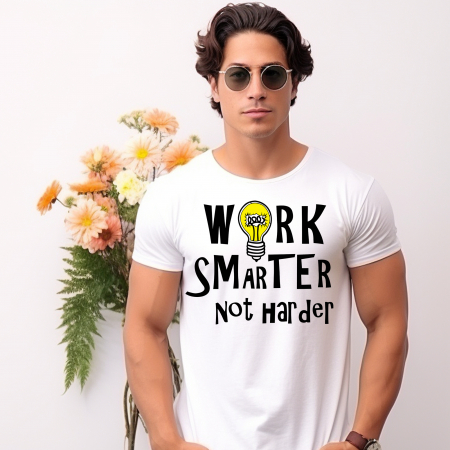 Tricouri Amuzante - Tricou personalizat WORK SMARTER
