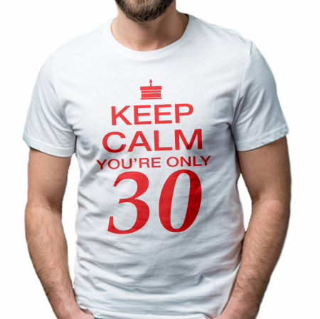 Tricou personalizat zi de nastere Keep Kalm you are only... [1]