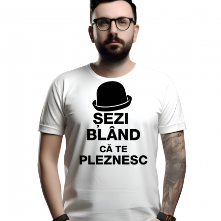 Tricouri Amuzante - Tricou SEZI BLAND CA TE PLESNESC