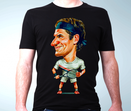 Tricou caricatura Roger Federer [1]