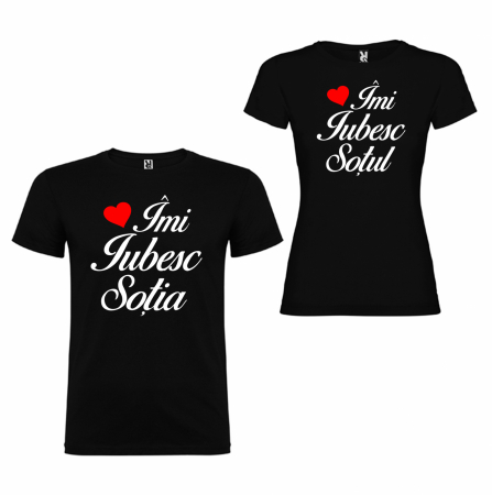Tricouri personalizate pentru cupluri Imi iubesc Sotul/Sotia [1]