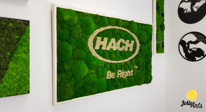 Logo personalizat, litere volumetrice, decor licheni naturali stabilizati si muschi bombati, Jolie Arts [4]