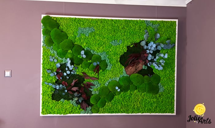 Panou decorativ personalizat cu licheni și mușchi stabilizați – Jolie Arts [6]