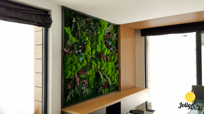 Panou Island XXL cu mușchi, licheni și plante naturale stabilizate 170x180 cm [4]