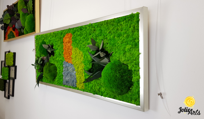 Logo personalizat cu licheni, muschi de padure si plante naturale stabilizate Jolie Arts [2]