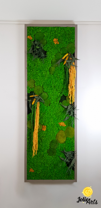 Tablou Amaranthus Galben Vertical Personalizat – ramă albă sau gri lată [3]