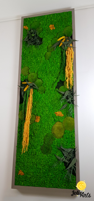 Tablou Amaranthus Galben Vertical Personalizat – ramă albă sau gri lată [4]