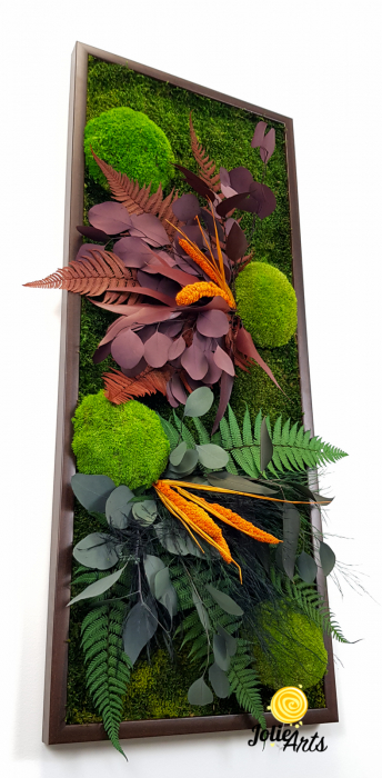 Tablou Green Day Personalizat – Muschi și Plante Stabilizate cu Inserții Colorate [9]