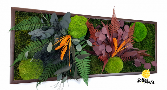 Tablou Green Day Personalizat – Muschi și Plante Stabilizate cu Inserții Colorate [4]