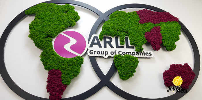 Logo ARLL, decorat cu licheni naturali stabilizati [4]