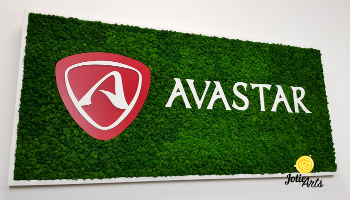 Logo Avastar decorat cu licheni naturali stabilizati [5]