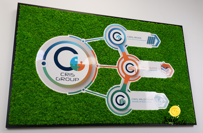 Logo Cris Group decorat cu licheni naturali stabilizati [6]