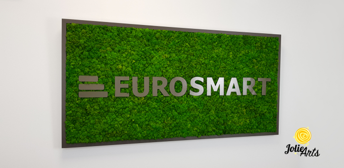 Logo Eurosmart decorat cu licheni naturali stabilizati [4]