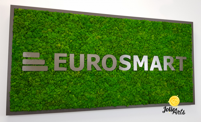 Logo Eurosmart decorat cu licheni naturali stabilizati [5]