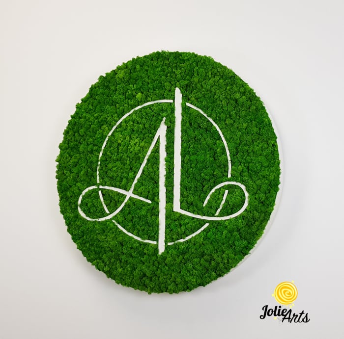 Logo Eco-Friendly si Memorabil, Decorat cu Licheni Naturali, " A.L." [2]