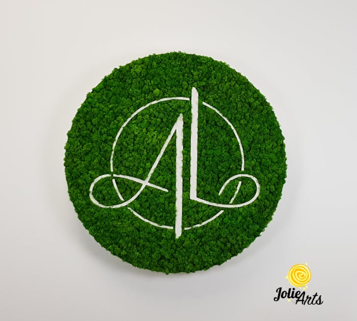 Logo Eco-Friendly si Memorabil, Decorat cu Licheni Naturali, " A.L." [3]