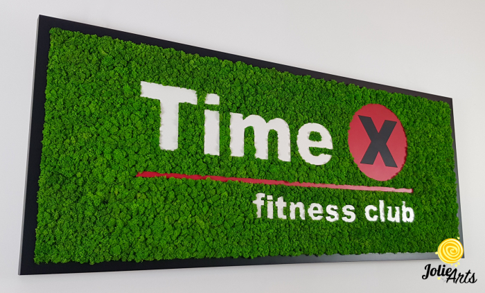 Logo Fitness Club Decorat cu Licheni Naturali Stabilizati [5]