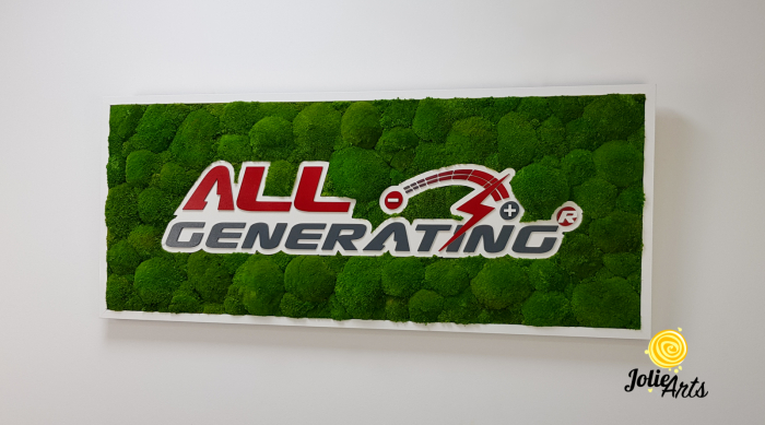 Logo Personalizat All Generating, Decorat cu Muschi Bombati Naturali Stabilizati [2]
