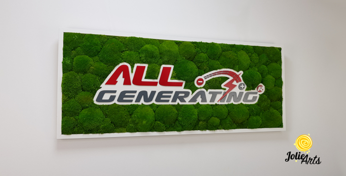Logo Personalizat All Generating, Decorat cu Muschi Bombati Naturali Stabilizati [4]