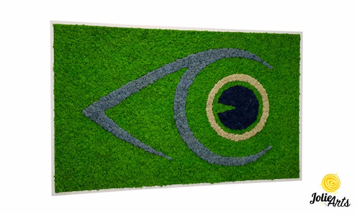 Logo personalizat cu licheni naturali stabilizati, clinica oftalmologica [1]