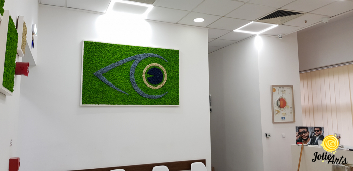Logo personalizat cu licheni naturali stabilizati, clinica oftalmologica [5]
