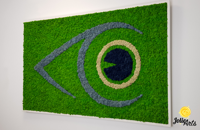 Logo personalizat cu licheni naturali stabilizati, clinica oftalmologica [2]