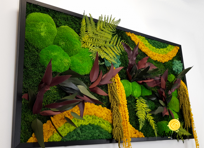 Tablou Curcubeu Galben licheni și mușchi stabilizați – Jolie Arts [6]