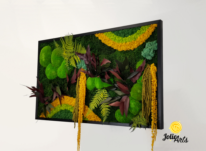 Tablou Curcubeu Galben licheni și mușchi stabilizați – Jolie Arts [3]