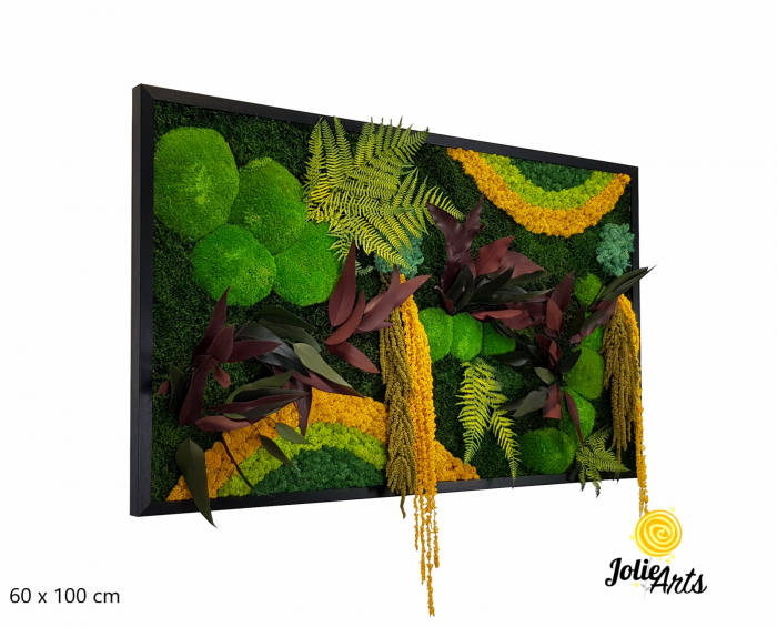 Tablou Curcubeu Galben licheni și mușchi stabilizați – Jolie Arts [2]