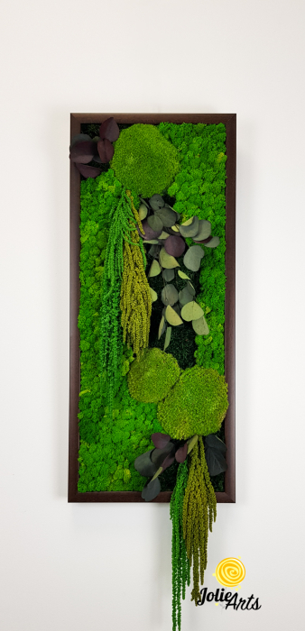 Tablou Etsy – Vertical, cu Licheni, Mușchi și Plante Naturale Stabilizate [4]