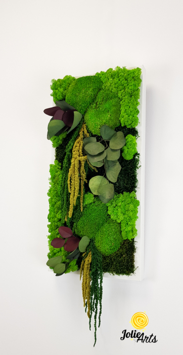 Tablou Etsy – Vertical, cu Licheni, Mușchi și Plante Naturale Stabilizate [2]