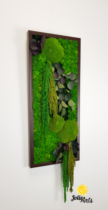 Tablou Etsy – Vertical, cu Licheni, Mușchi și Plante Naturale Stabilizate [5]